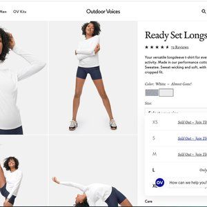 OutdoorVoices Ready Set Longsleeve and Shortsleeve